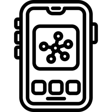 telefon simgesi, vektör illüstrasyonu