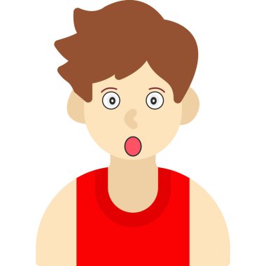 Şaşırmış ağızlı çocuk.