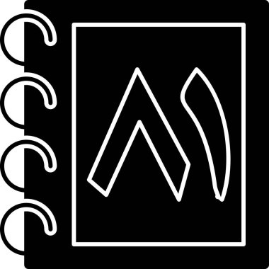 Kitap. Web simgesi basit illüstrasyon