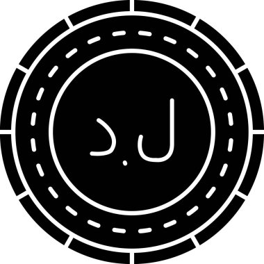 Bir kumarhane çipi simgesinin vektör çizimi