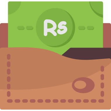 Nakit para simgesi düz stil