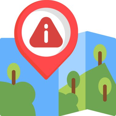 konum pin haritası simgesi düz biçimli