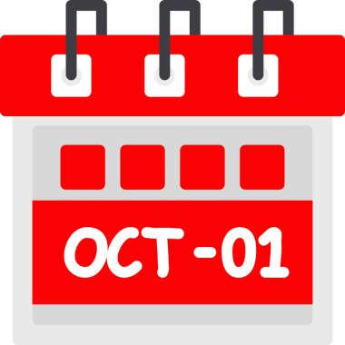 Takvim simgesi tasarımı, vektör illüstrasyonu