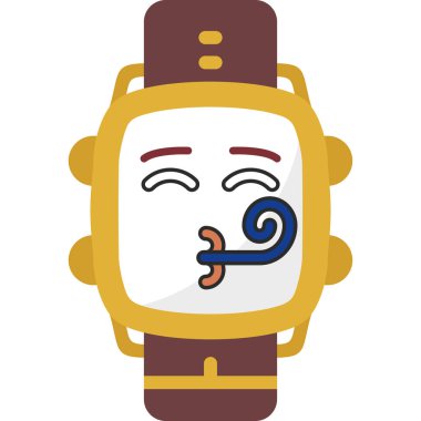 izole edilmiş şirin çizgi film robot ikon vektör illüstrasyon tasarımı