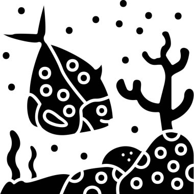 balık simgesi illüstrasyon vektörü