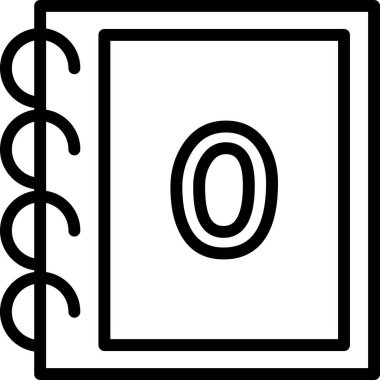 Kitap. Web simgesi basit illüstrasyon