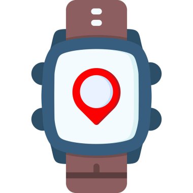 Pusula ile harita işaretleyici, vektör illüstrasyon tasarımı.