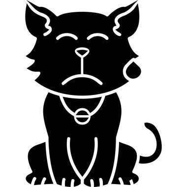 kedi simgesi vektör illüstrasyonu