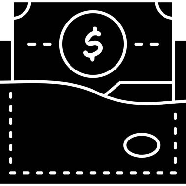 Dolar simgesi vektör illüstrasyonu