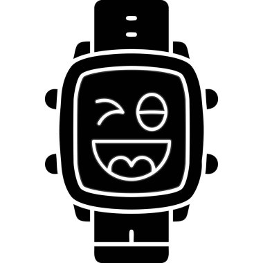 yüz izleme simgesi, vektör illüstrasyonu