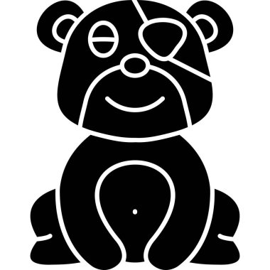 Güneş gözlüklü ayı ve şapka vektörü