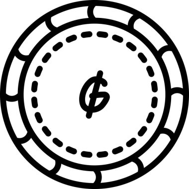 casino çip vektör çizim