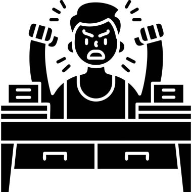 Siyah ve beyaz simgesinin vektör illüstrasyonu