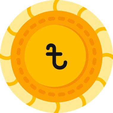 para birimi simgesi, vektör çizimi