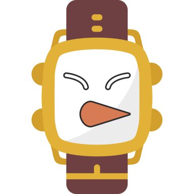 düz renk tarzı çizgi film çalar saat