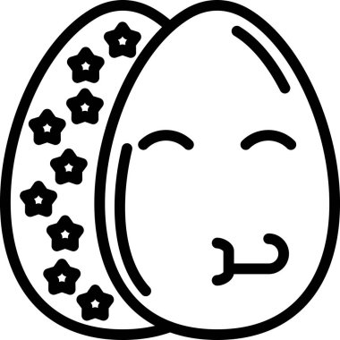 Mutlu yumurta ikonu. Beyaz arkaplanda izole edilmiş web tasarımı için paskalya yumurtası vektör simgesi