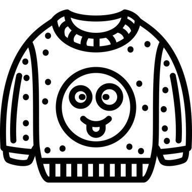 Süveter. Web simgesi basit illüstrasyon