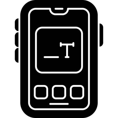 Akıllı saat ikonu. Beyaz arkaplanda izole edilmiş web tasarımı için Akıllı Saat vektör simgesi