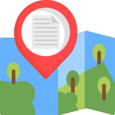 gps konum simgesi düz biçimli