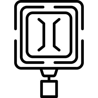 tıbbi ve sağlık çizgisi vektör simgesi.