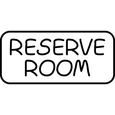 rezerve vektör çizgisi simgesi