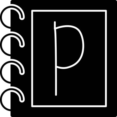 Alfabe Harfi F vektör çizimi