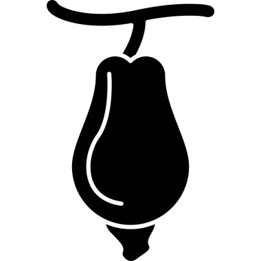 Armut ikonu. Web tasarımı için basit meyve vektör sembolü çizimi