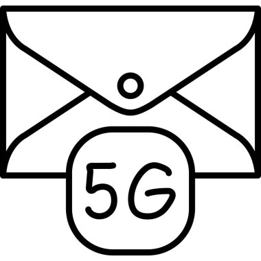 Bir g-g simgesinin vektör illüstrasyonu