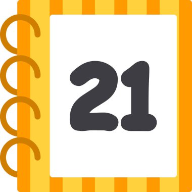 takvim simgesini, basit vektör çizim