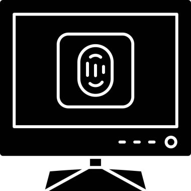 Bilgisayar simgesi. Web için dizüstü bilgisayar vektör simgelerinin basit çizimi