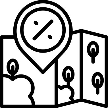 kutu dağıtım kurye simgesi taslak biçimi