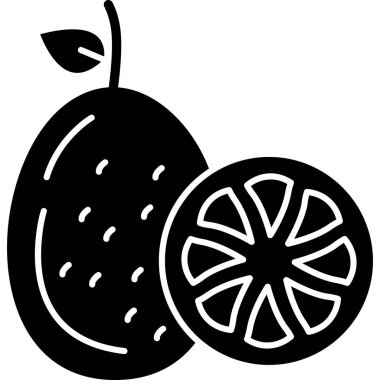 meyve ikonu vektör illüstrasyonu