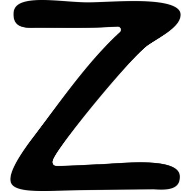 alfabe yazı tipi z harfi