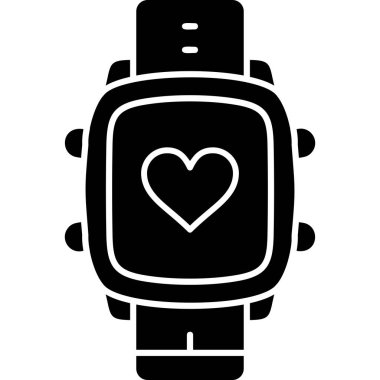 akıllı saat simge vektör illüstrasyonu