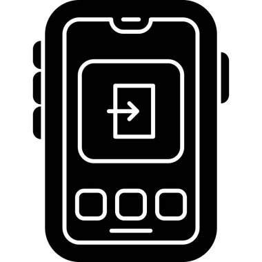 akıllı saat simge vektör illüstrasyonu