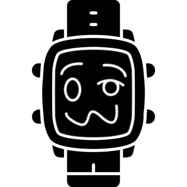 Bir robot simgesinin vektör illüstrasyonu