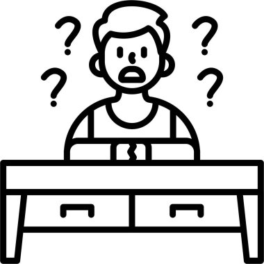 şaşkın çocuk simgesi vektör tasarımı