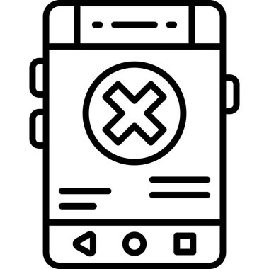 Hatalı telefon simgesi ana hat biçiminde