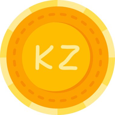 Bozuk para simgesi, düz tasarım vektör çizimi