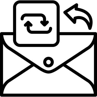 e-posta simgesi ana hat biçiminde