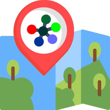 konum navigasyon pin simgesi