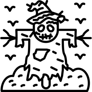 hayalet ağ simgesi, basit vektör illüstrasyonu