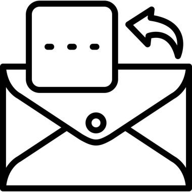 zarf harf e- posta simgesi ana hat biçiminde