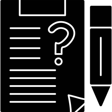 Belge. Web simgesi basit illüstrasyon