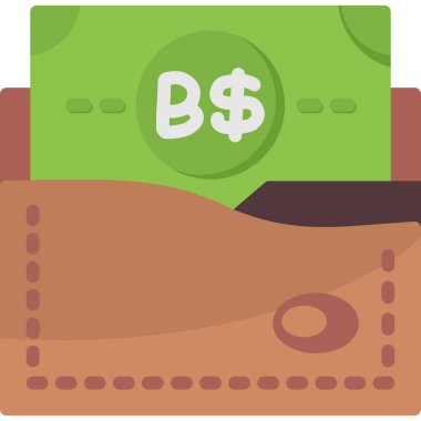 Nakit Dolar para simgesi düz stil