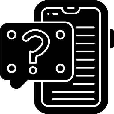 Soru işareti. Basit resimleme