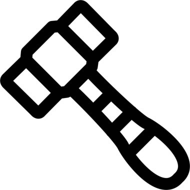 Ana hatlar biçiminde inşaat araçları simgesi