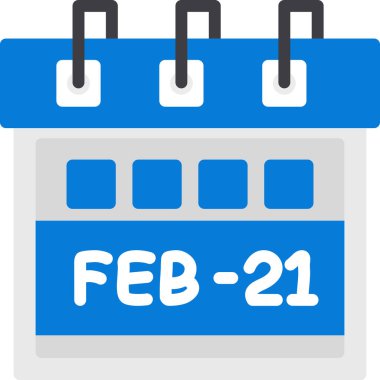 Takvim simgesi vektör illüstrasyonu