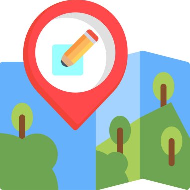 konum navigasyon haritası simgesi