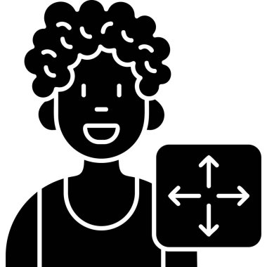 İnsanlar. Web simgesi basit illüstrasyon